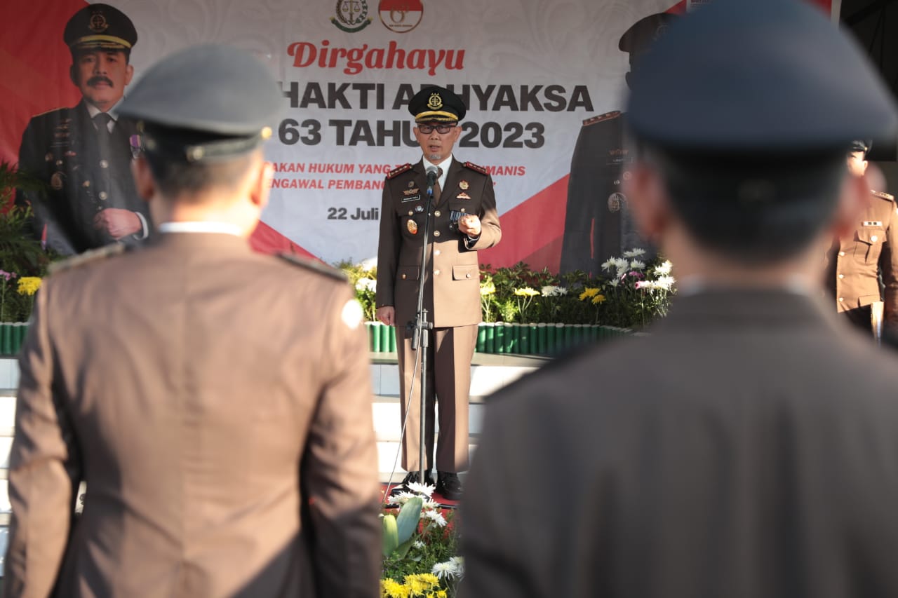 Peringati Hari Bhakti Adhyaksa ke-63, Kajari Harap Penegakan Hukum yang Tegas dan Humanis
