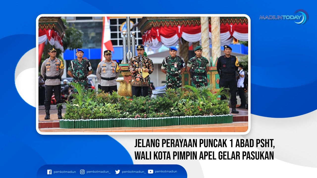 Foto utama berita: JELANG PERAYAAN PUNCAK 1 ABAD PSHT, WALI KOTA PIMPIN APEL GELAR PASUKAN