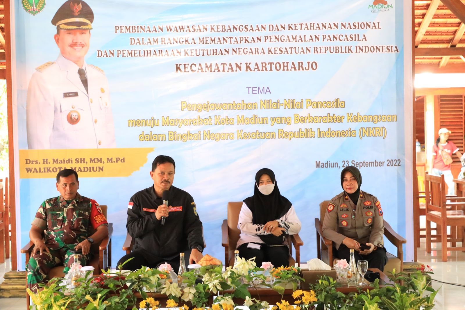 Beri Pembinaan Wawasan Kebangsaan di Lapak Obor, Wali Kota Ajak Masyarakat Tanamkan Nilai Pancasila