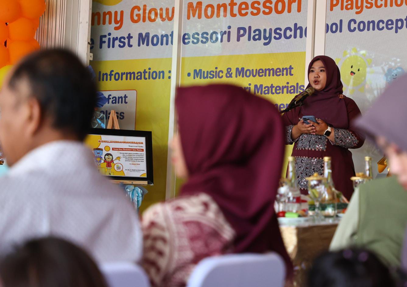 Foto 6 dari 9: Turut Resmikan Sunny Glow Montessori, Wali Kota Harap Jadi Penyempurna Kualitas Pendidikan Di Kota Madiun