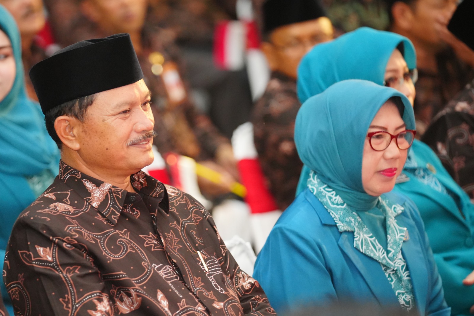 Foto 3 dari 7: Hadiri Puncak BBGRM dan HKG PKK, Wali Kota Maidi Siap Bersinergi Turunkan Stunting di Jawa Timur