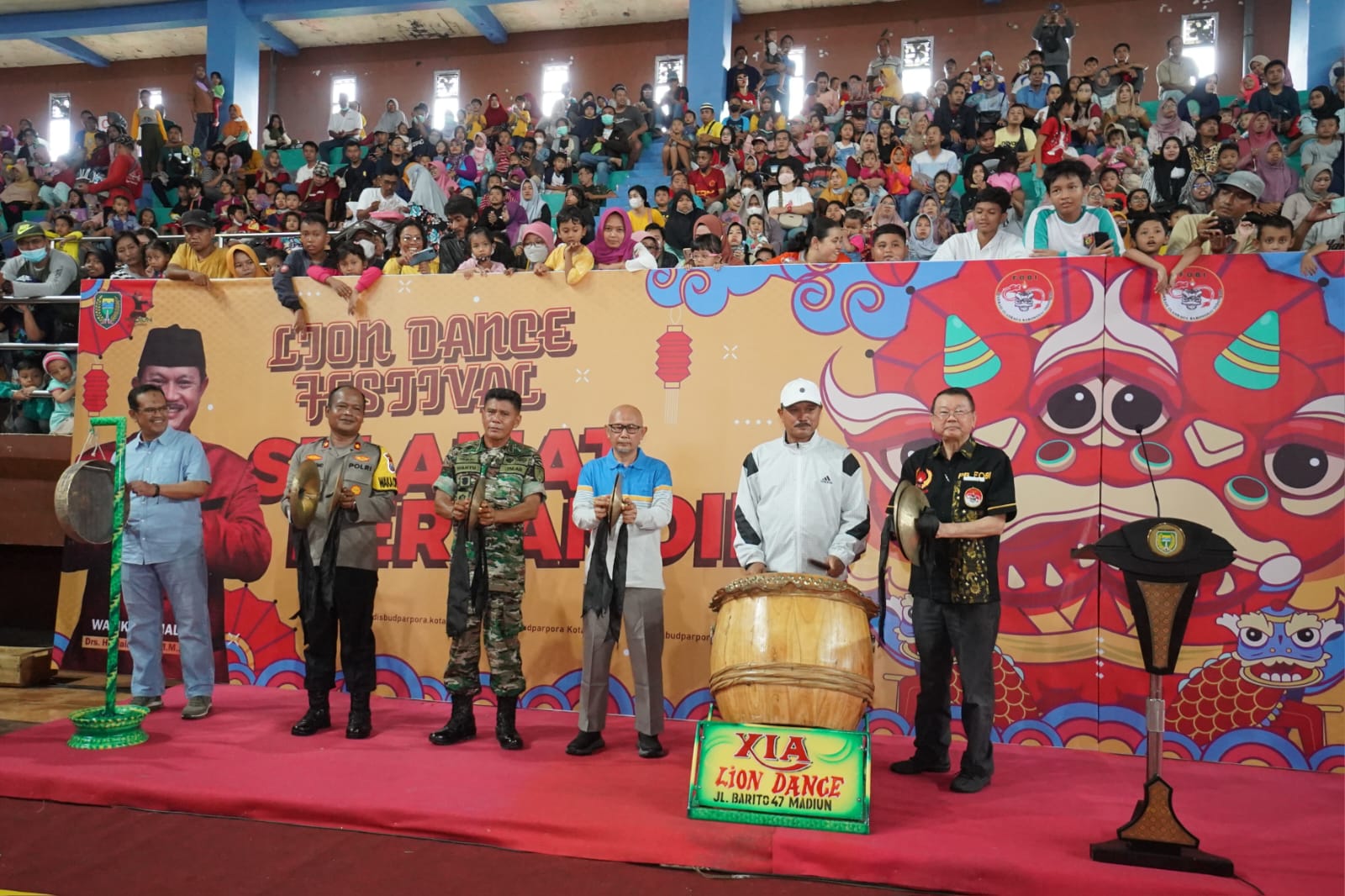 Foto 1 dari 10: Buka Lion Dance Festival Walikota Madiun Cup, Wali Kota Harap Peserta Junjung Sportivitas