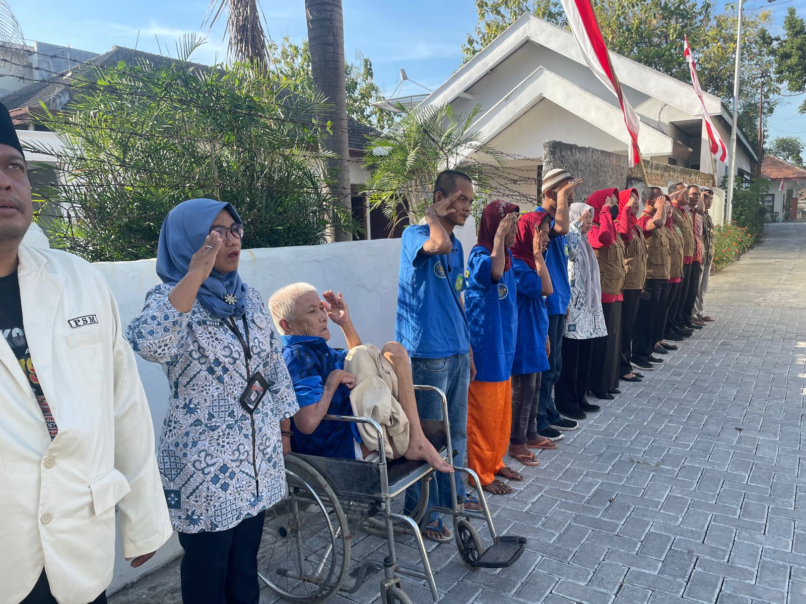 Bersama PSM dan TKSK, ODGJ di Kota Madiun Ikuti Peringatan HUT RI ke-78