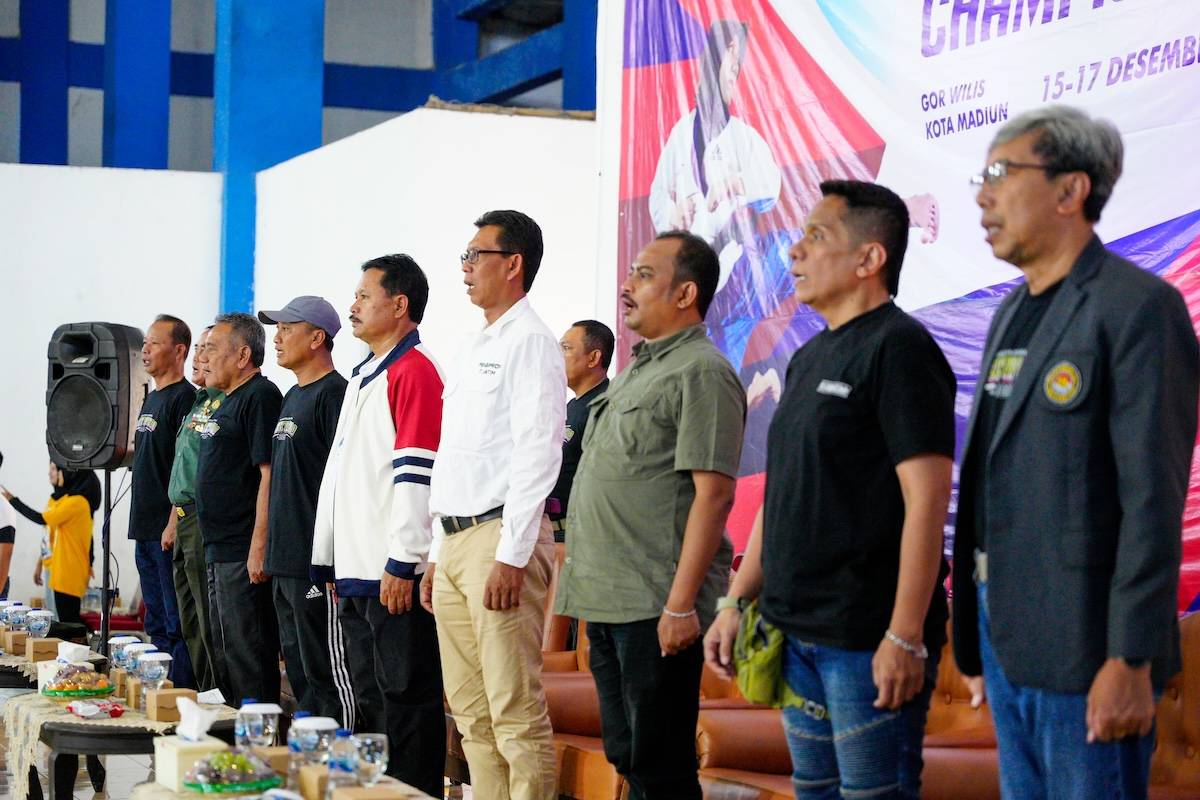 Foto 1 dari 8: Buka Kejuaraan 2nd East Java Taekwondo Championship, Wali Kota: Kota Madiun Pas Menjadi Tuan Rumah