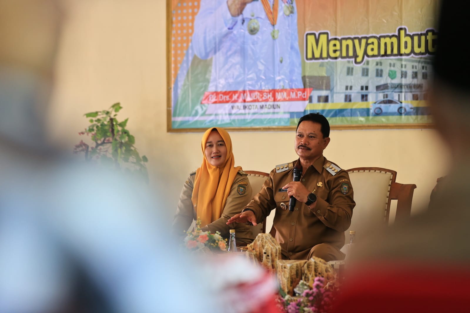 Foto 1 dari 8: Jelang Nataru, Wali Kota Dr.Maidi Gelar Rakor Peningkatan Kamtibmas Bersama Warga Kecamatan Manguharjo