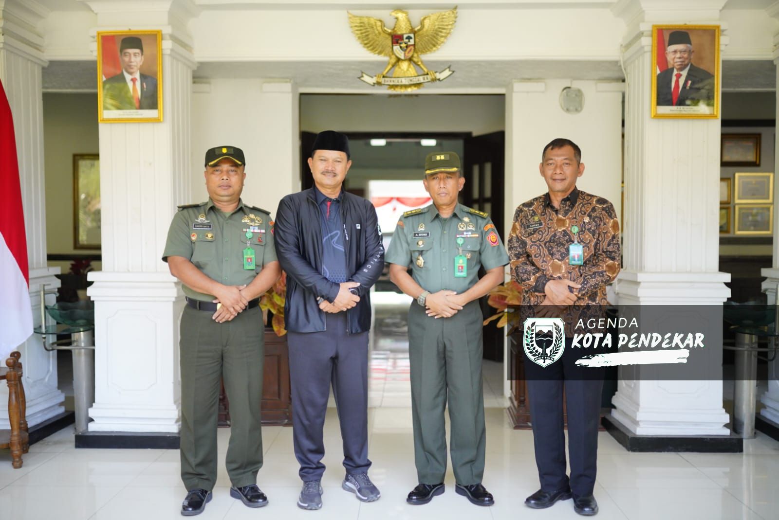 Foto 6 dari 6: Kepala Pengadilan Militer Berganti, Temui Wali Kota Maidi Untuk Bersilaturahmi