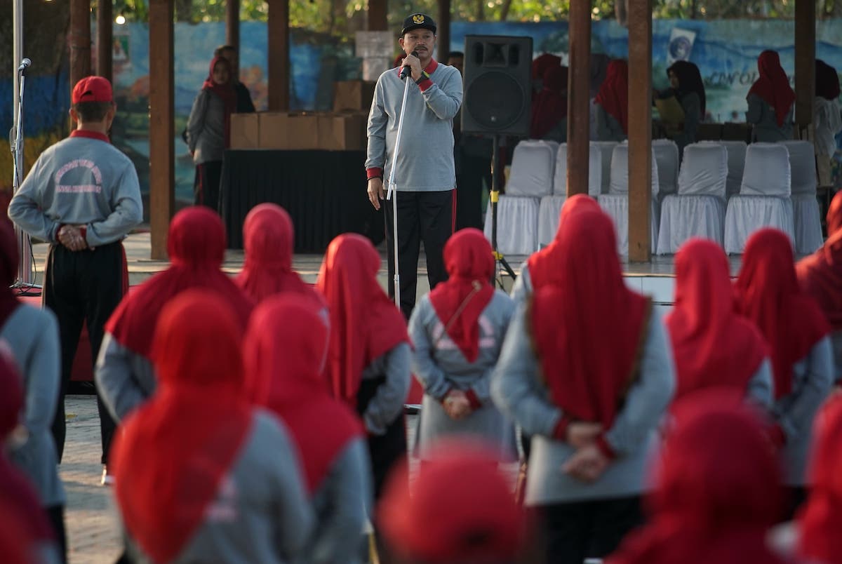 Foto 3 dari 9: Pimpin Senam Lansia, Wali Kota Sampaikan Capaian Kota