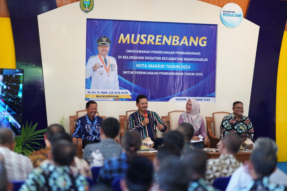 Musrenbang di Kelurahan Sogaten dan Kelurahan Kuncen, Wali Kota Wadahi Usulan dari Warga