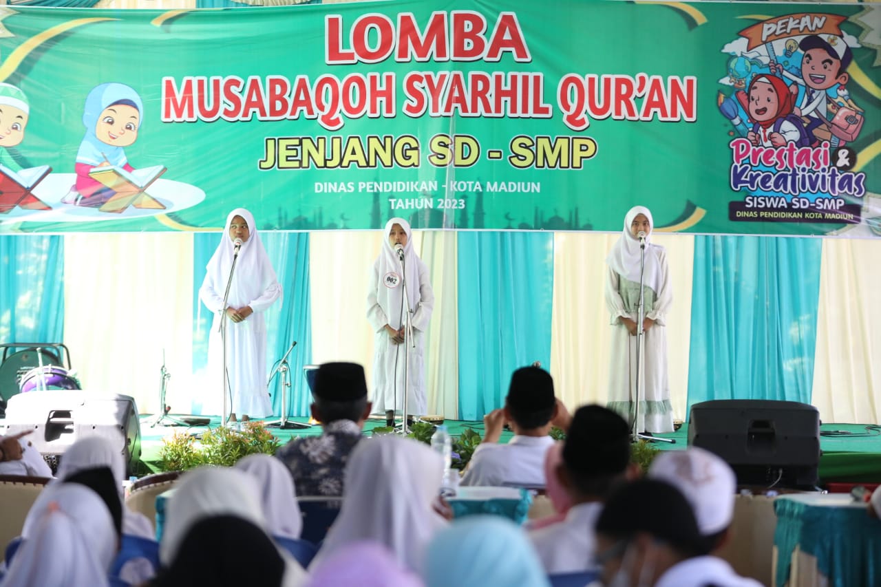 Foto utama berita: Wadahi Potensi Religi Siswa, Dindik Kota Madiun Gelar Musabaqah Syarhil Qur'an