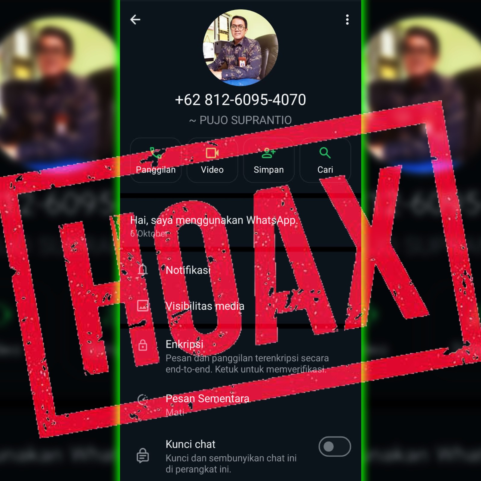 Foto 2 dari 2: Muncul Lagi Kasus WA Palsu, Masyarakat Bisa Cek dan Lapor di AduanNomor.id Untuk Kewaspadaan