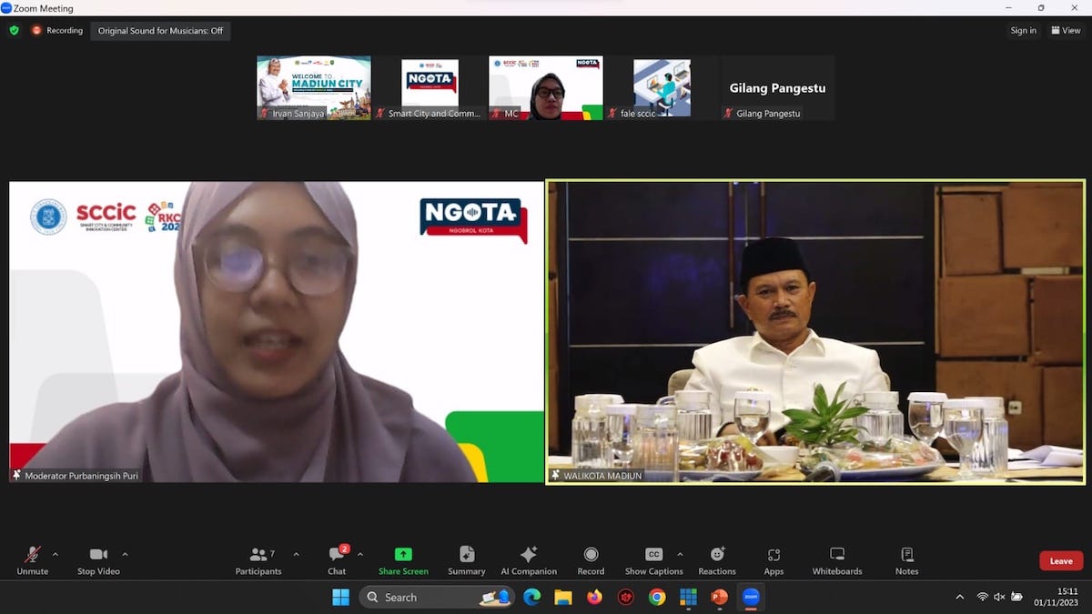 Foto 4 dari 9: ITB Tertarik dengan Tata Kota Madiun, Gelar Zoom dengan Wali Kota Maidi