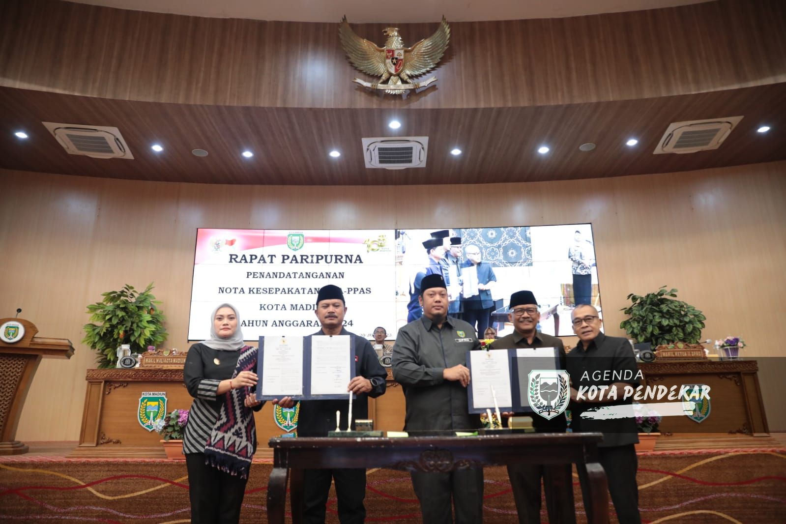 Eksekutif-Legislatif Kota Madiun Teken Nota Kesepakatan KUA-PPAS 2024