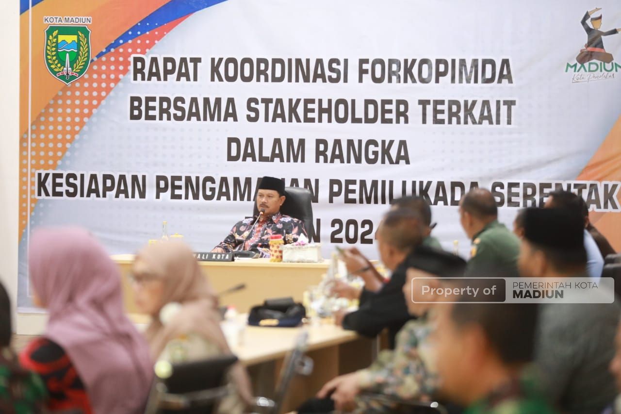 Foto 1 dari 12: Rakor Forkopimda Bahas Pemilu 2024, Wali Kota Tegaskan Aman Itu Mahal