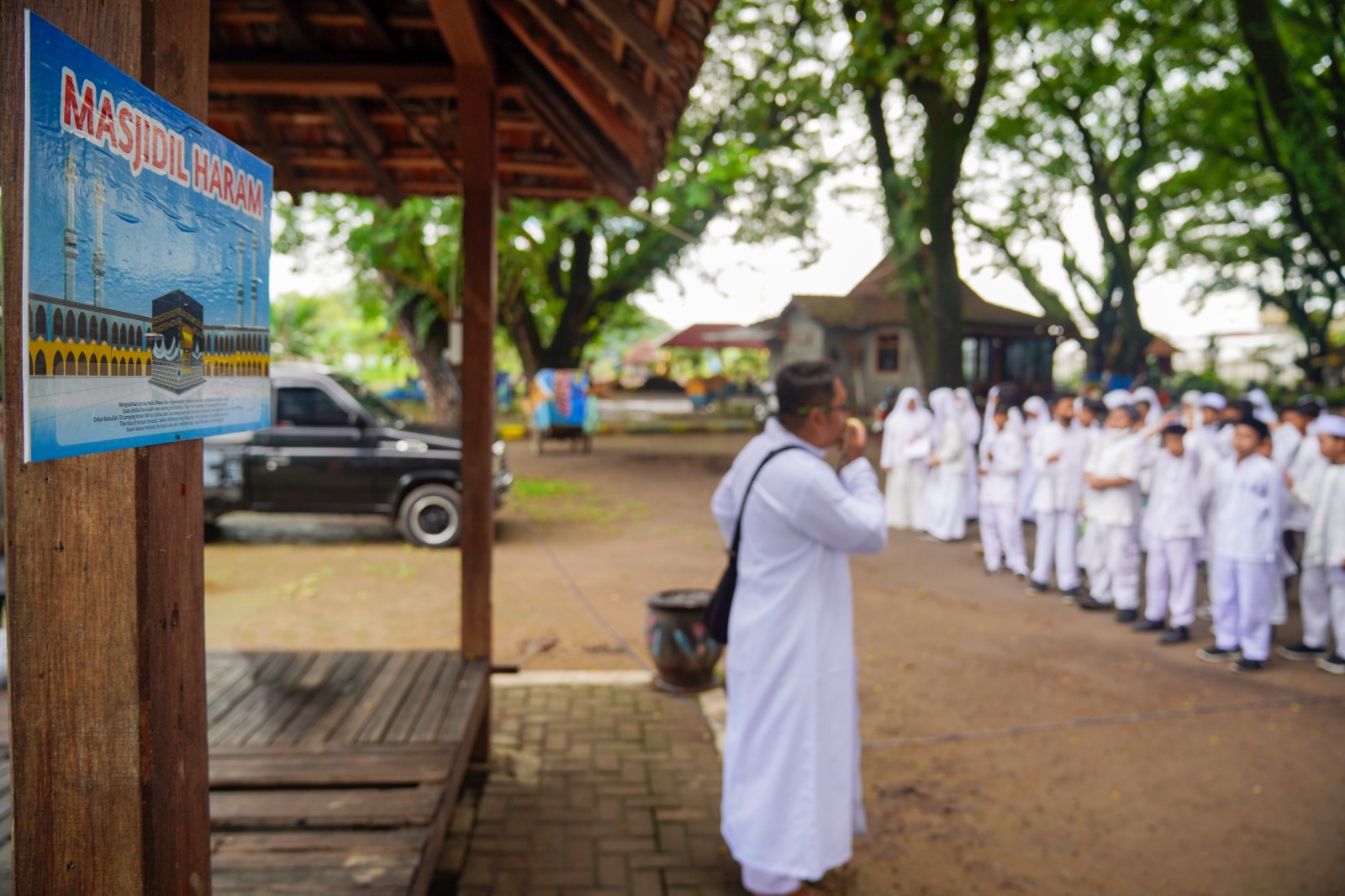 Peringati Isra’ Mi’raj, SDN 03 Nambangan Kidul Ajak Siswa Praktek Perjalanan Rasulullah Dari Mekkah Ke Sidratul Muntaha