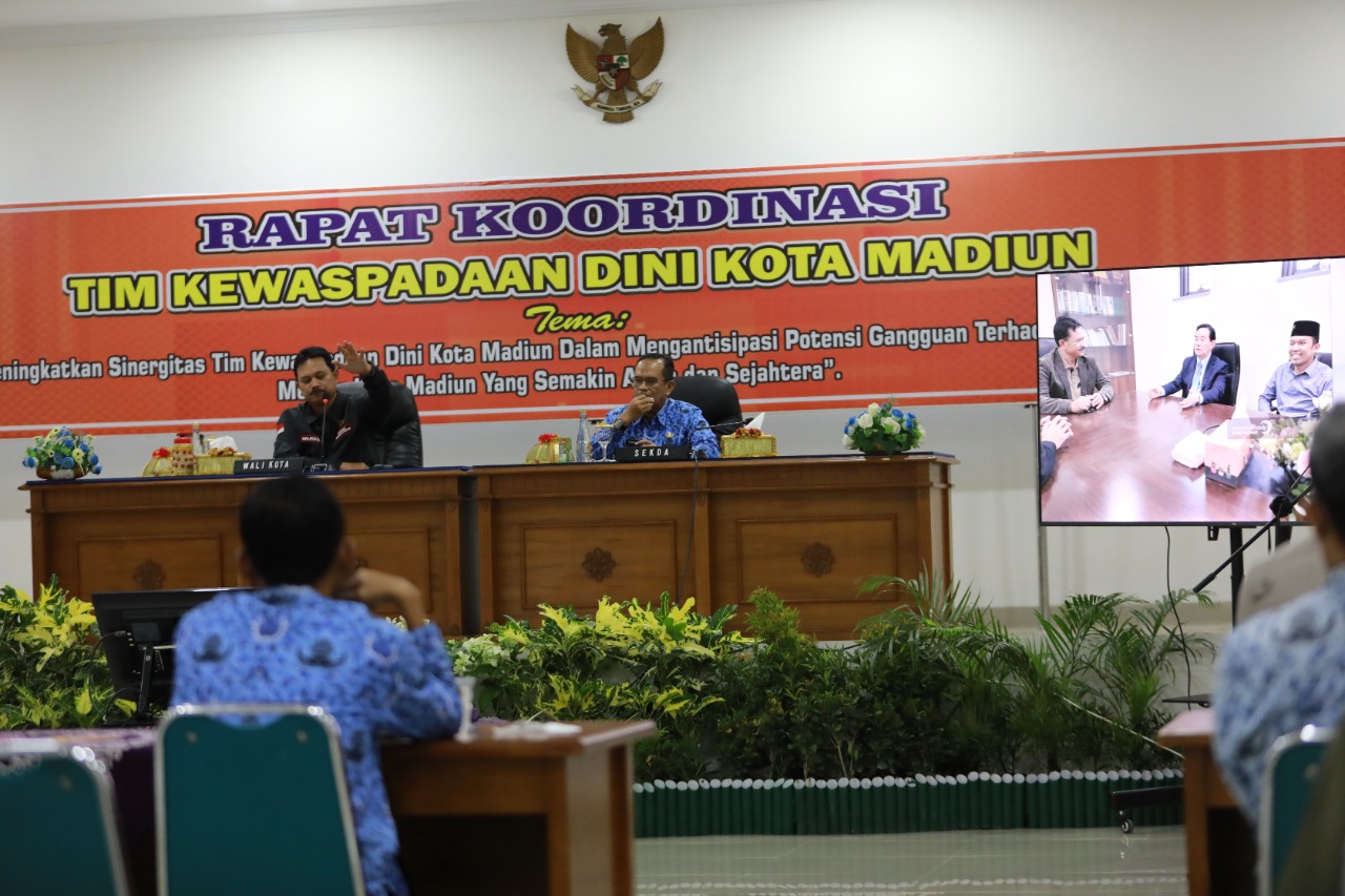 Jaga Kondusifitas Kota, Pemkot Gelar Rakor Bersama Tim Kewaspadaan Dini