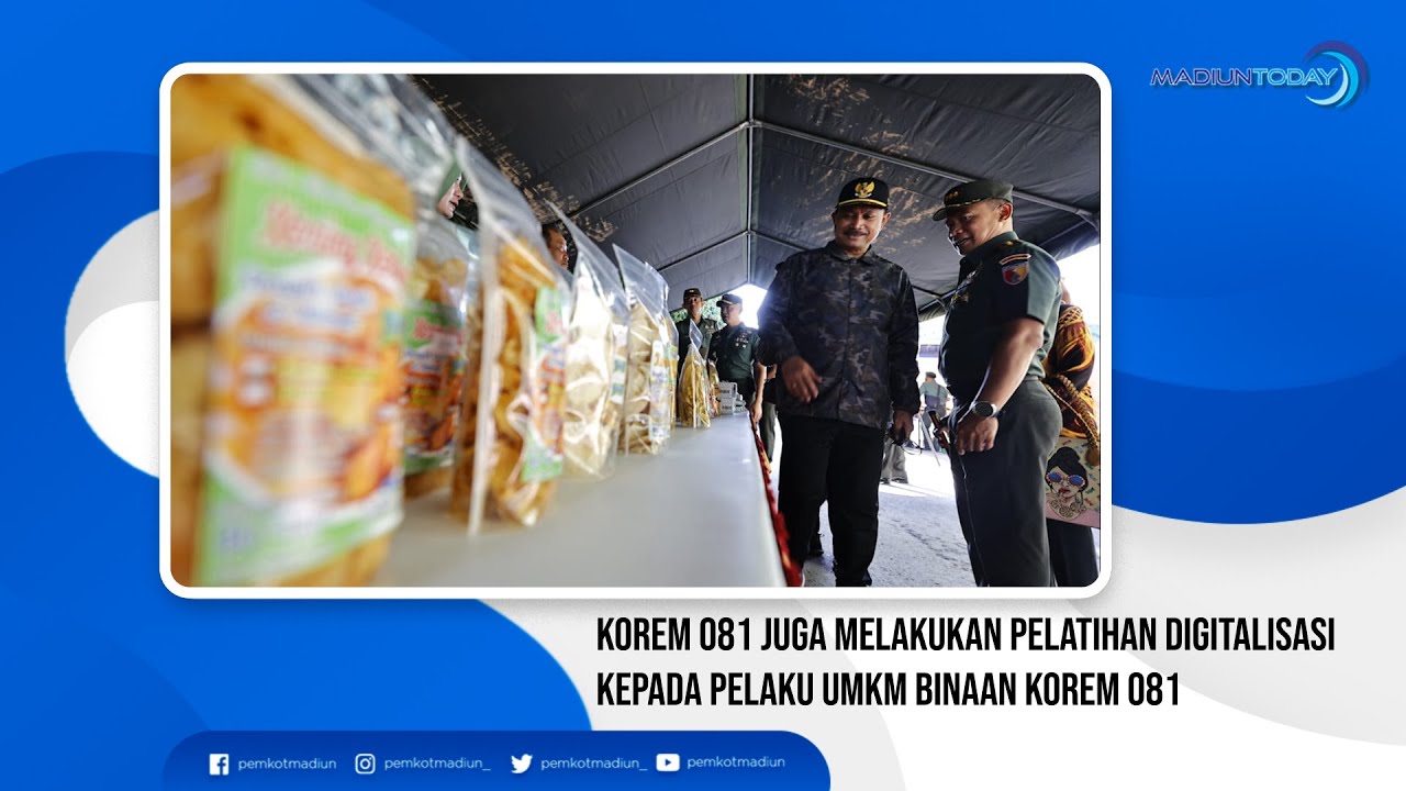 KOREM 081 MELAKUKAN PELATIHAN DIGITALISASI KEPADA PELAKU UMKM BINAAN