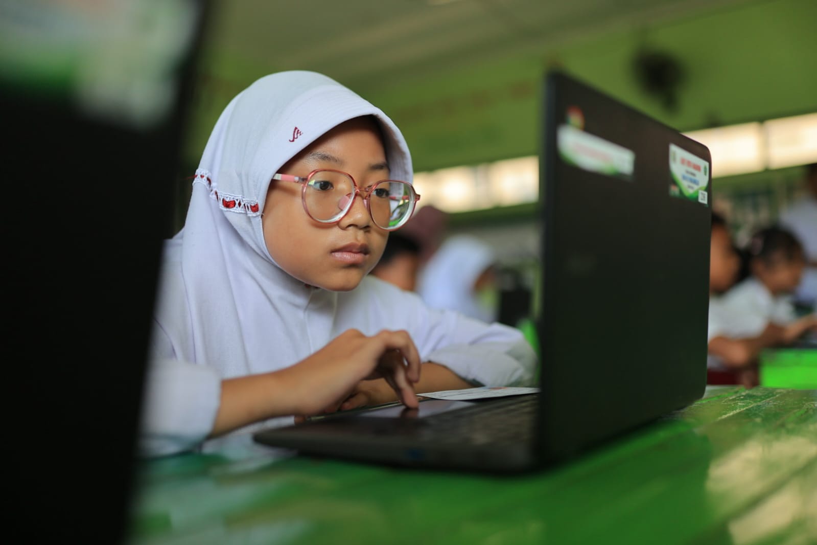 Foto 1 dari 4: Didukung Program Laptop dan Wifi Kota Pintar, ANBK di Kota Madiun Berjalan Lancar