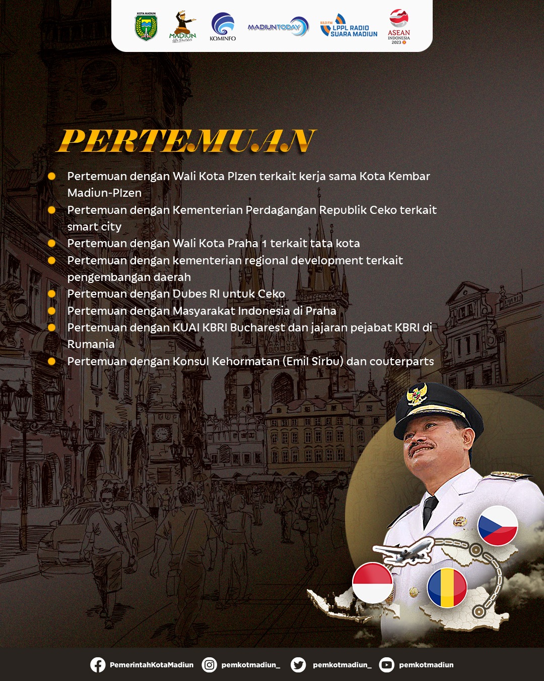 Foto 2 dari 3: Kota Kembar Madiun-Plzen