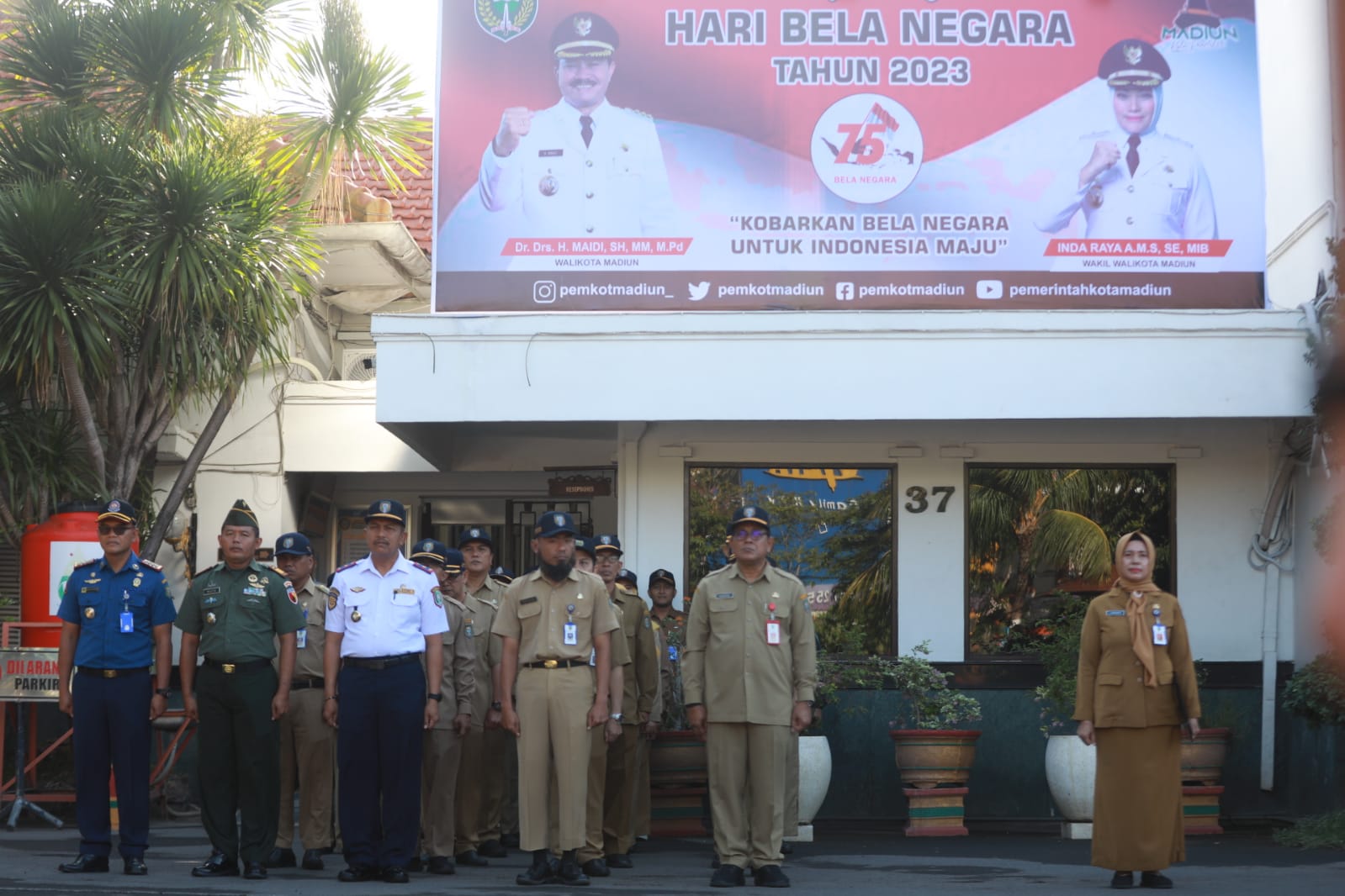 Foto 4 dari 9: Gelar Upacara Hari Bela Negara, Wali Kota Sampaikan Amanat Presiden Untuk Indonesia