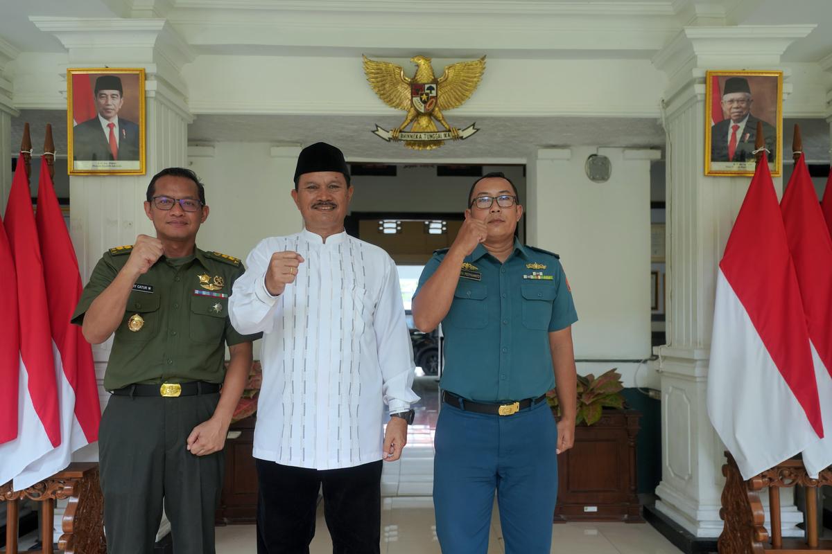 Jalin Sinergitas Koatmil III-12 Madiun Sowan ke Wali Kota