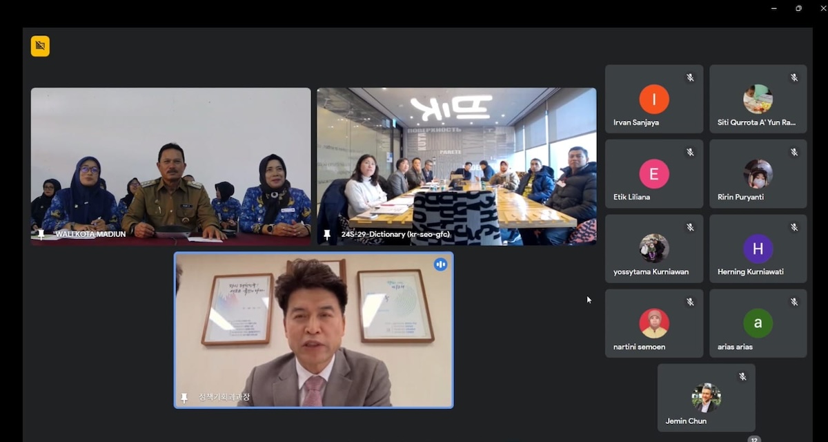 Foto 1 dari 9: Gelar Zoom Bersama Google Korea, Wali Kota Antusias Sambut Rencana Kerja Sama