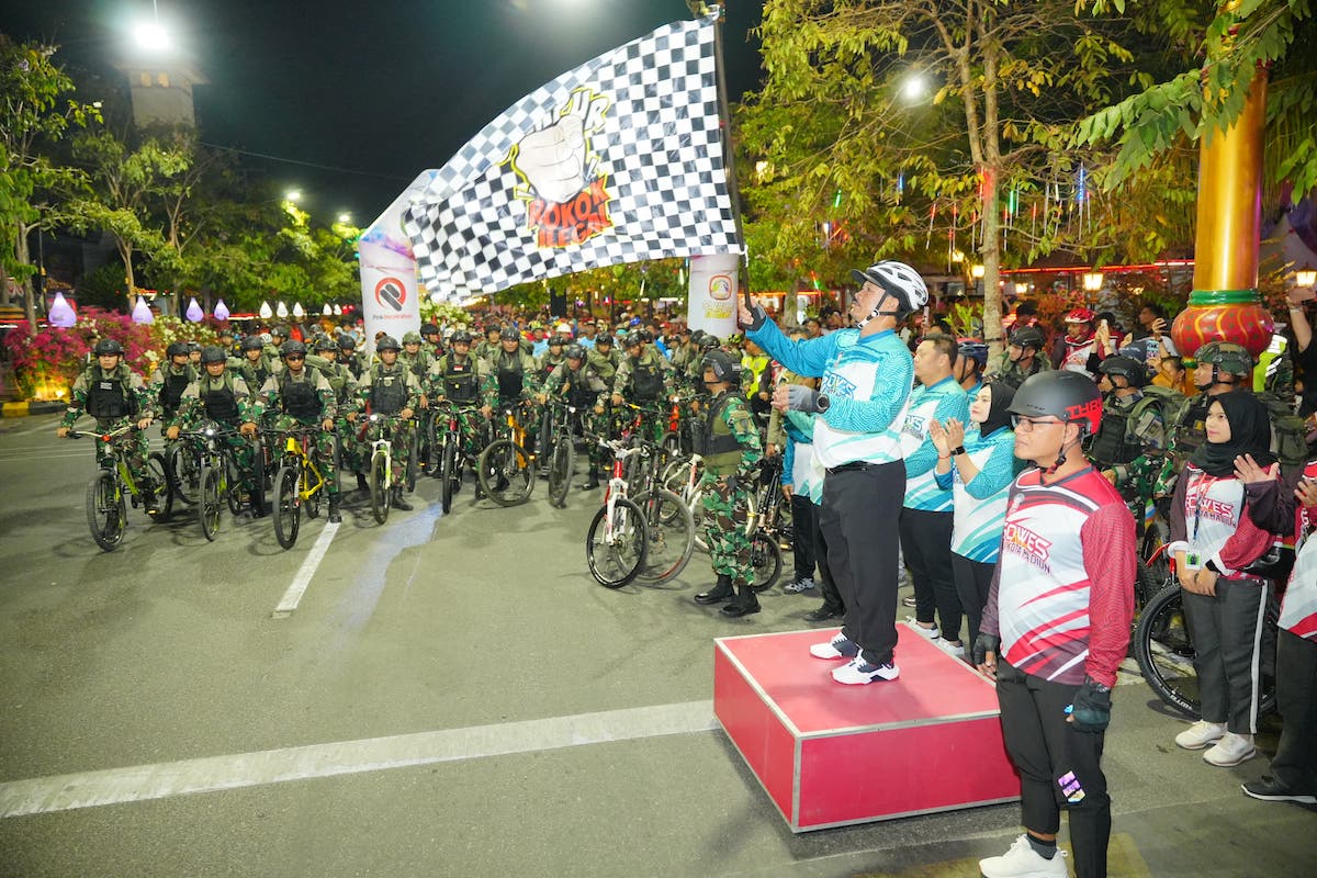 Buka Event Gowes Malam, Wali Kota Ajak Masyarakat Jaga Kesehatan