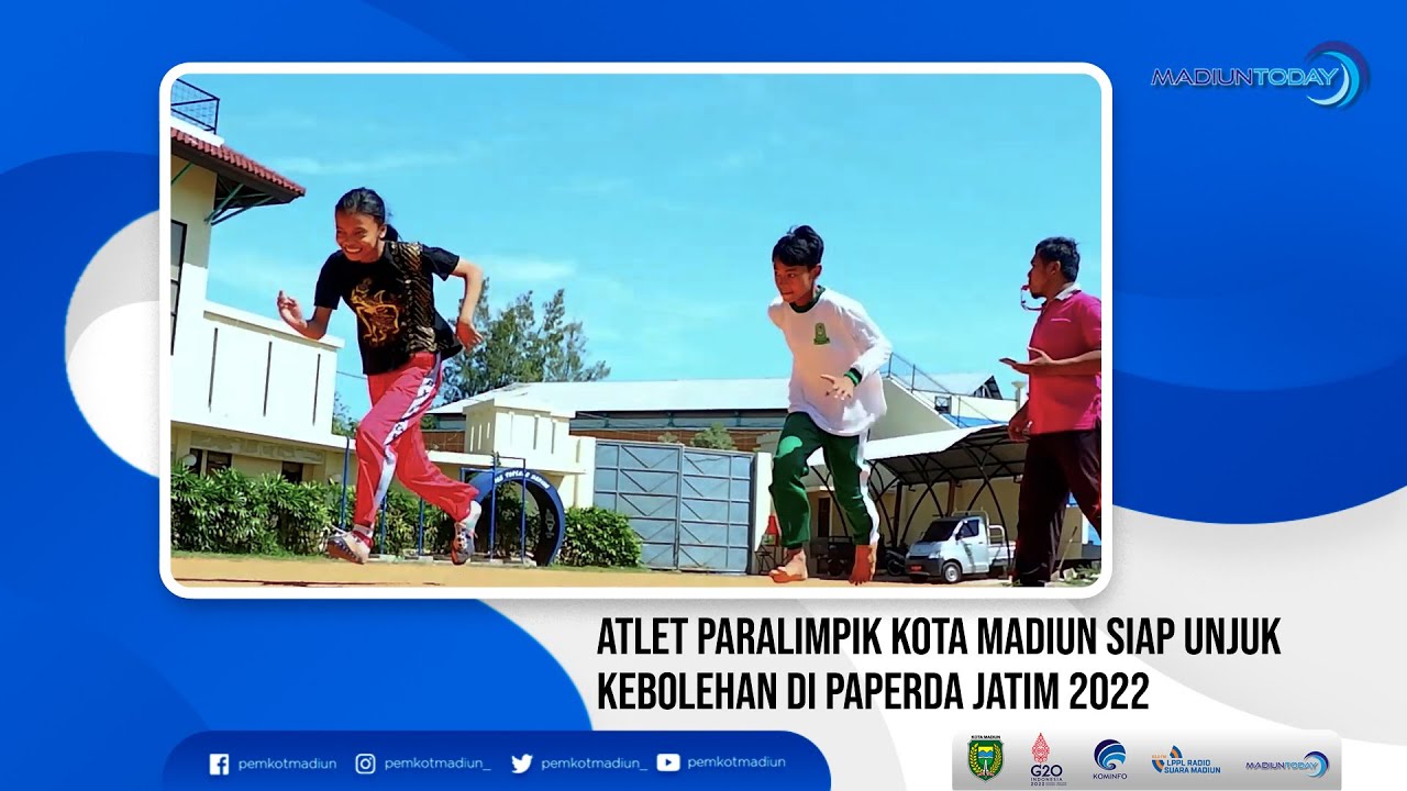 ATLET PARALIMPIK KOTA MADIUN SIAP UNJUK KEBOLEHAN DI PAPERDA JATIM 2022