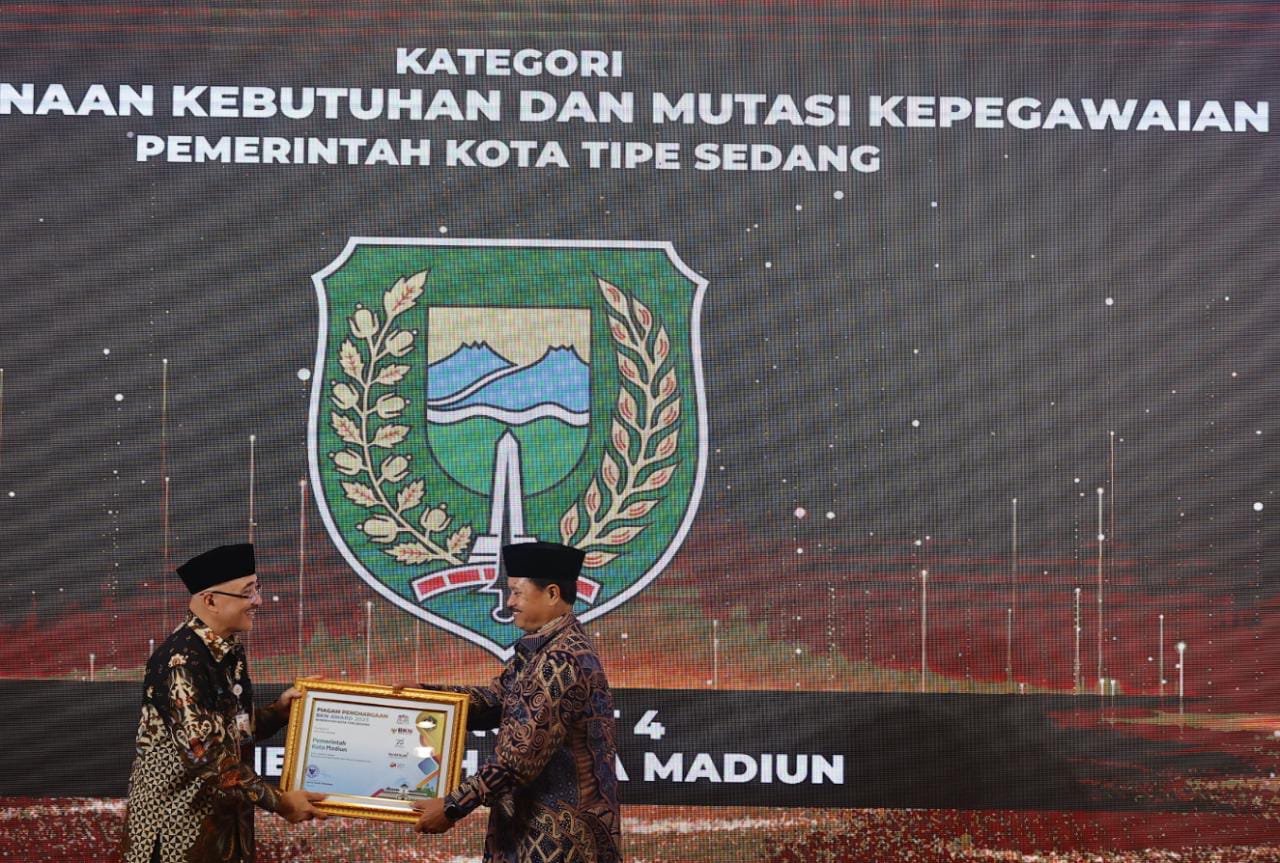Foto 3 dari 3: Ukir Prestasi Lagi, Kota Madiun Raih BKN Award Langsung Tiga Kategori