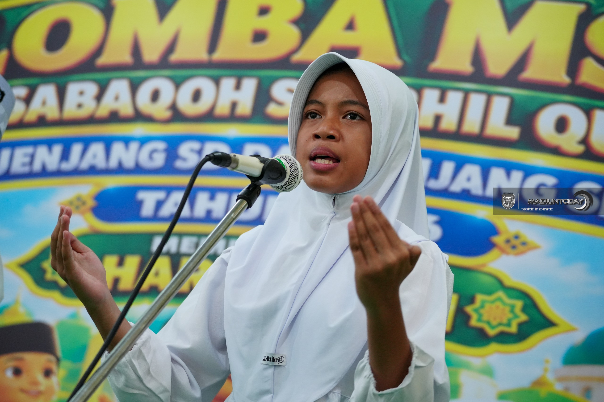 Foto 14 dari 18: Tiga Siswa Satu Tim, Adu Hafalan hingga Pemahaman Al-Quran di Final MSQ Kota Madiun
