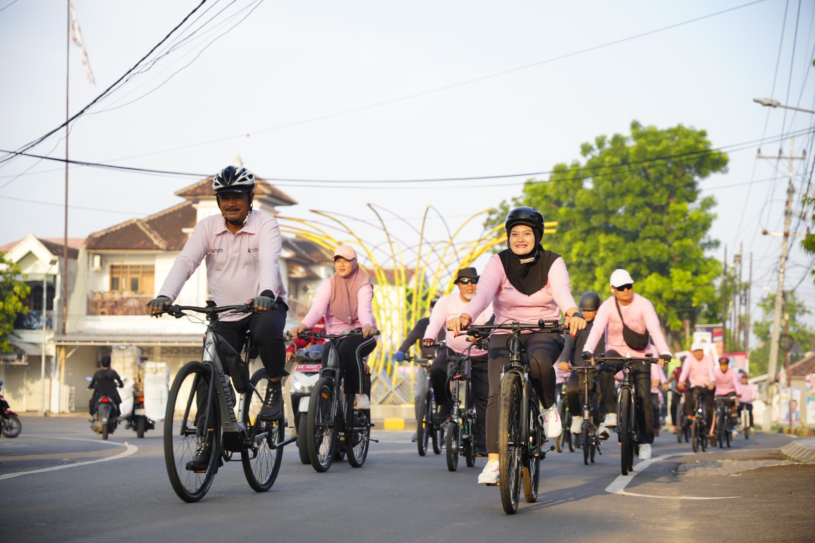 Gowes Pagi, Wali Kota Resmikan Sejumlah Proyek Strategis Pemkot Madiun