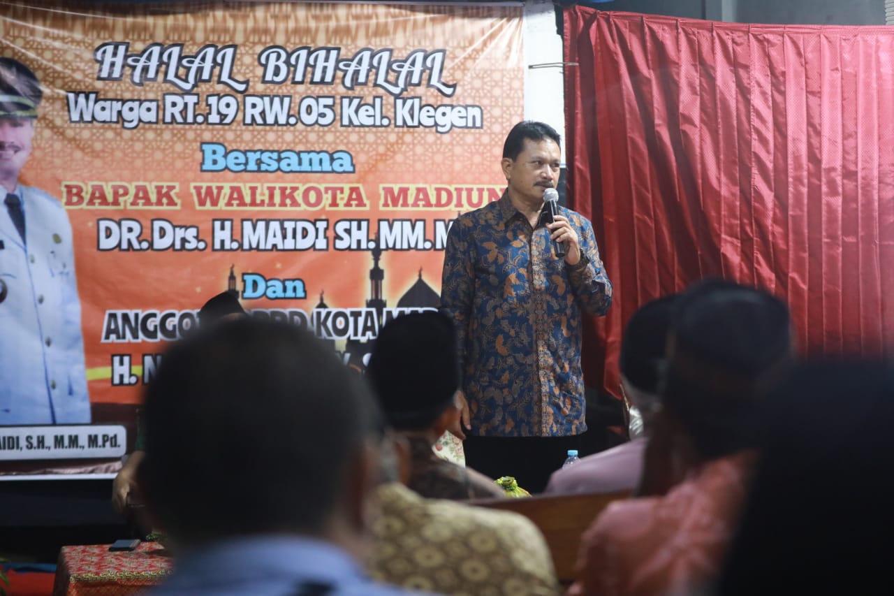 Silaturahmi dengan Warga Klegen, Wali Kota Sampaikan Terima Kasih Sudah Turut Menjaga Kota