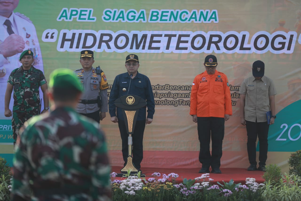 Foto 4 dari 12: Apel Siaga Bencana, Pj Wali Kota Imbau Tingkatkan Antisipasi