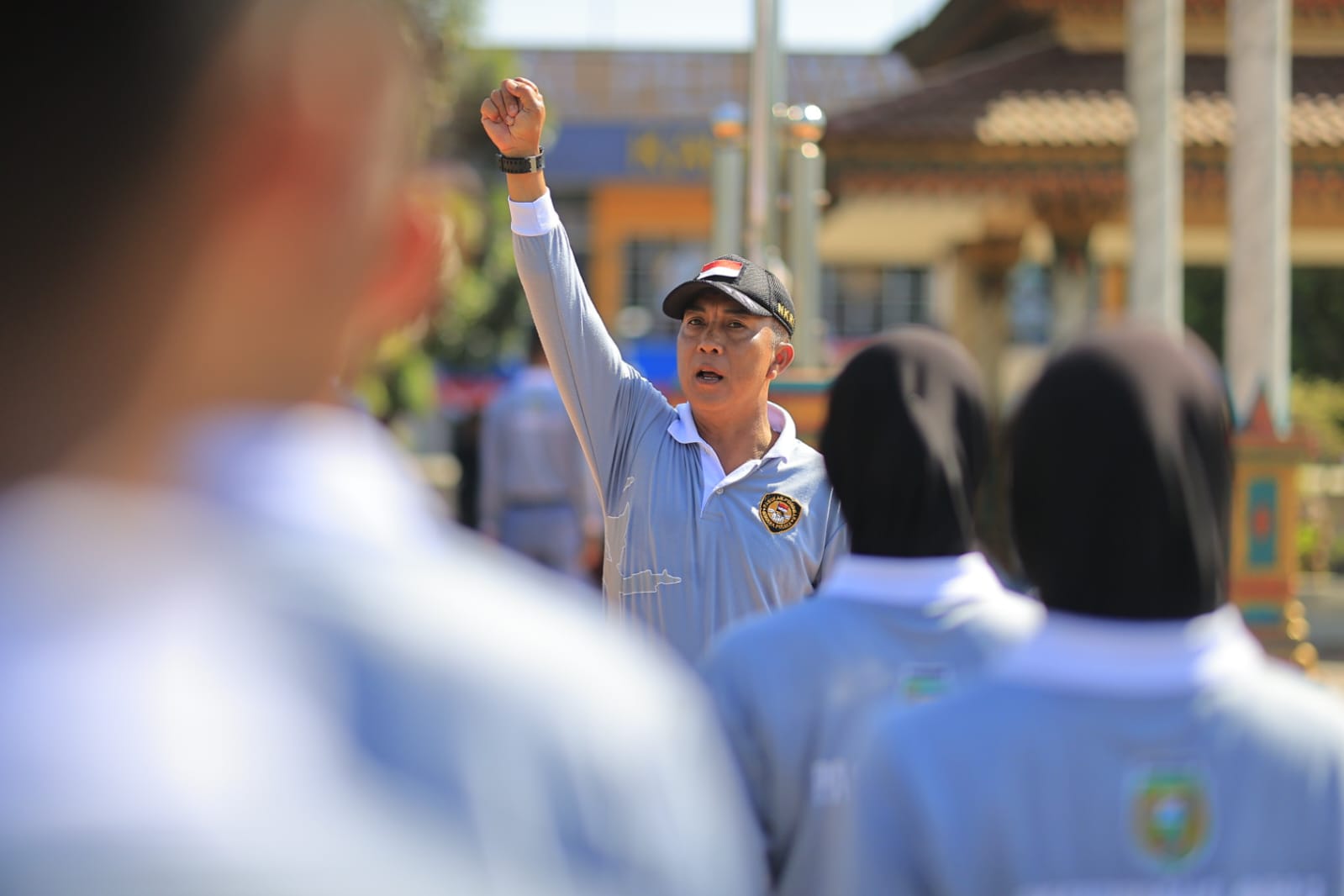 Foto 5 dari 9: Latihan Pengibaran Bendera