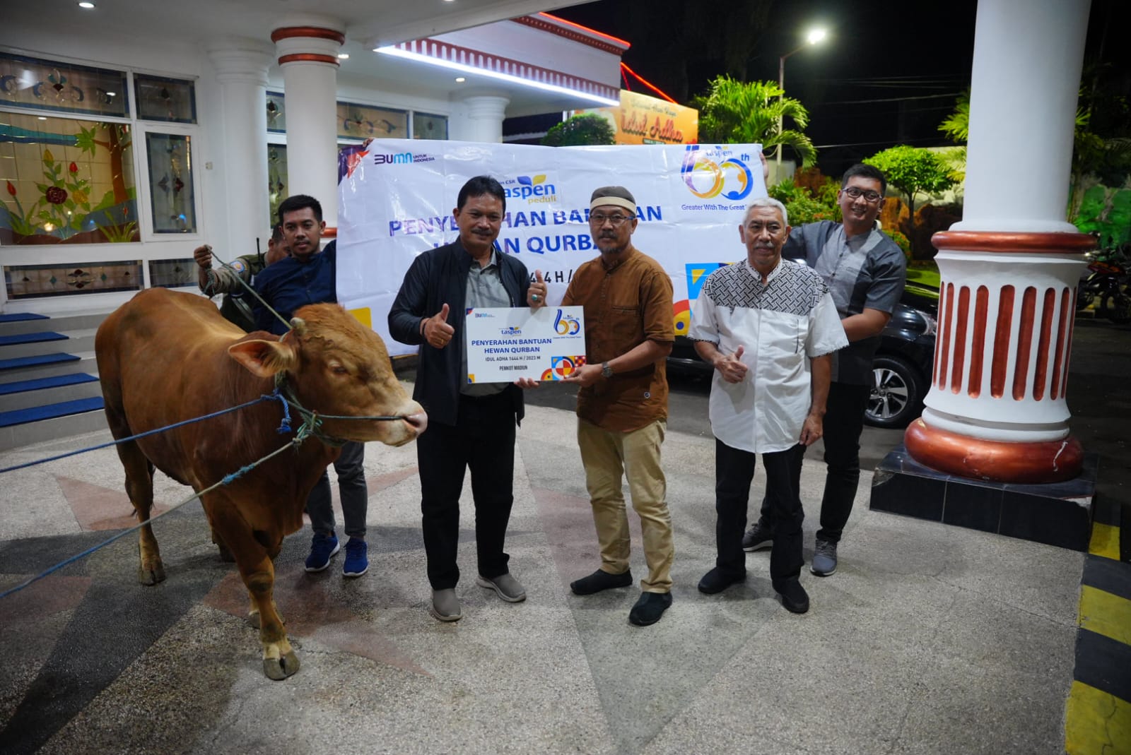 Terima CSR Sapi Qurban dari Taspen, Wali Kota Harap Bermanfaat untuk Masyarakat