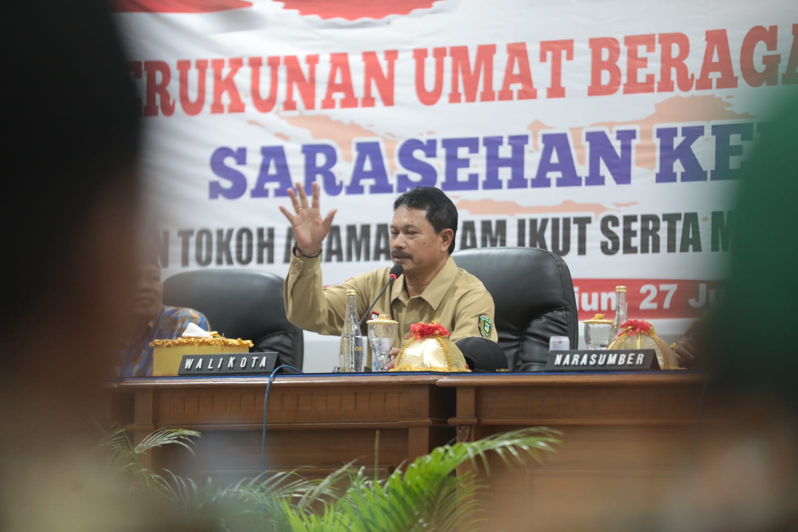 Narasumber Sarasehan Kebangsaan Bersama Tokoh Agama, Wali Kota Harap Peran Serta dalam Sukseskan Pemilu