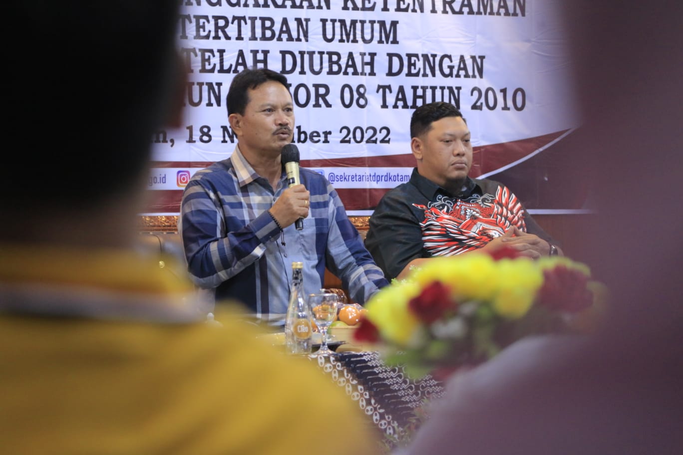 Foto 2 dari 9: Jadi Narsumber Evaluasi Perda, Wali Kota Harap Masyarakat Ikut Aktif Jaga Trantibum