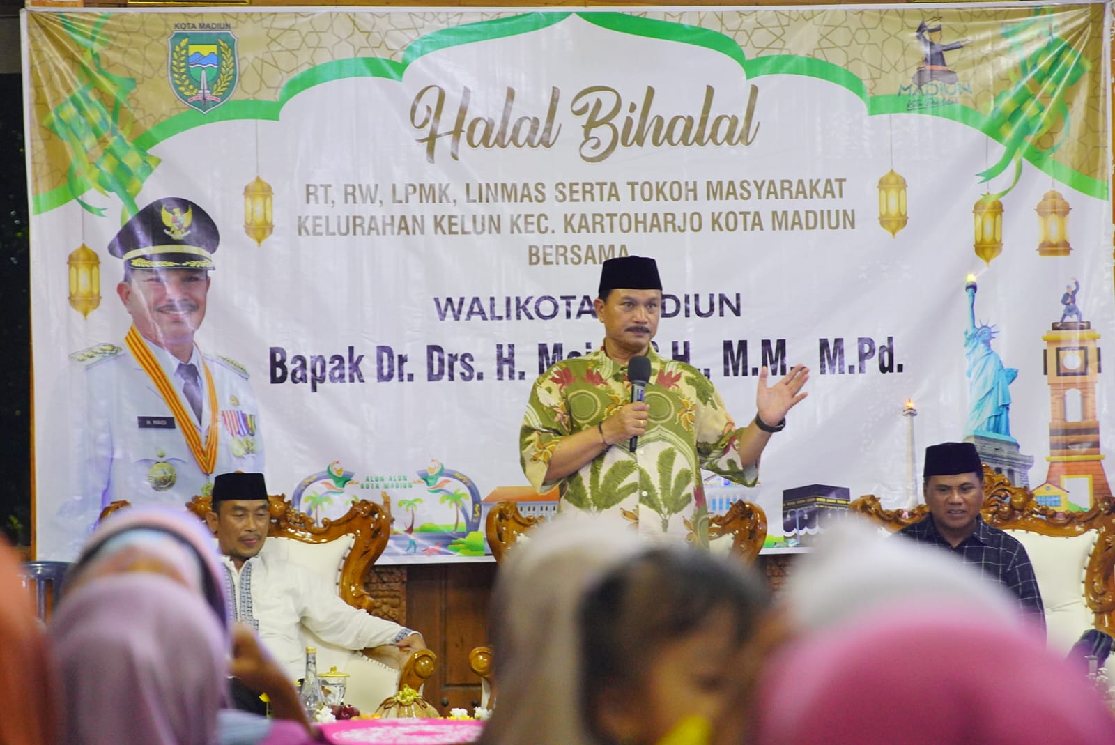 Hadiri Halal Bihalal Warga Kelurahan Kelun, Wali Kota Harap Beri Dukungan dan Masukan Sukseskan Pembangunan