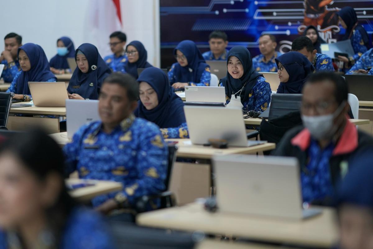 Foto 6 dari 9: Optimalisasi SPBE Kota, Pemkot Gelar Bimtek Sistem Informasi Arsitektur SPBE V2