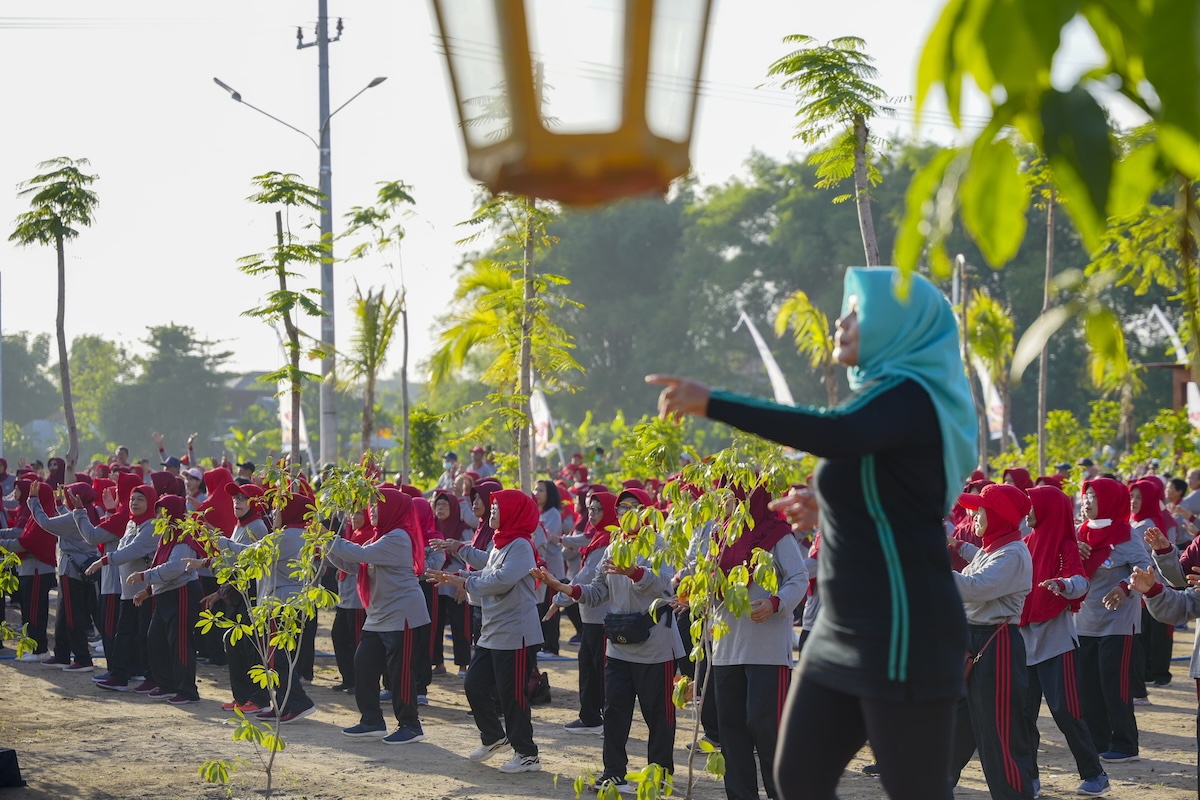 Foto 6 dari 9: Senam Lansia di Pondok Lansia, Wali Kota: Ini Jadi Tempat Pusat Kegiatan Lansia