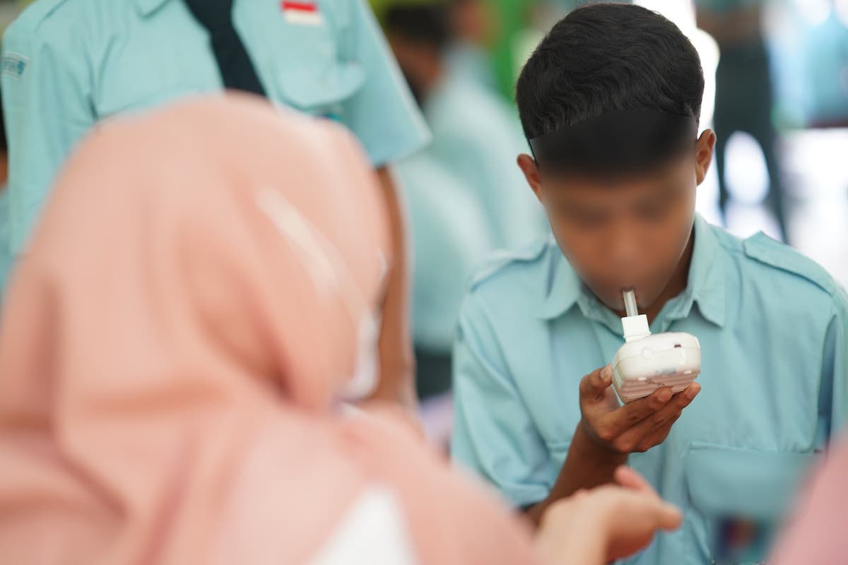 Foto 2 dari 9: Cek Paparan Asap Rokok Pada Siswa, Puskesmas Sukosari Gelar Skrining di Sekolah