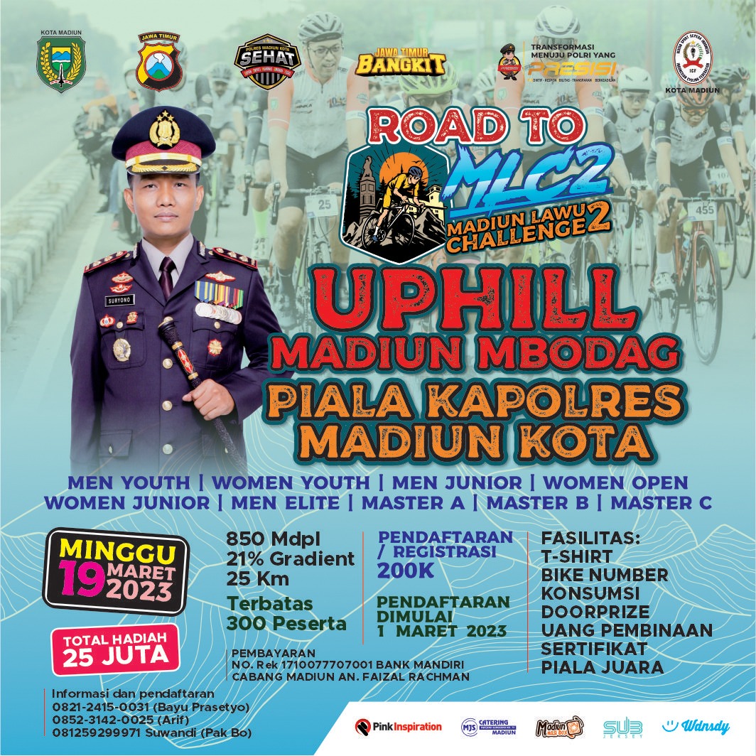 Foto 2 dari 2: Sambut MLC 2, ISSI Kota Madiun Gelar Event Gowes Madiun-Mbodag