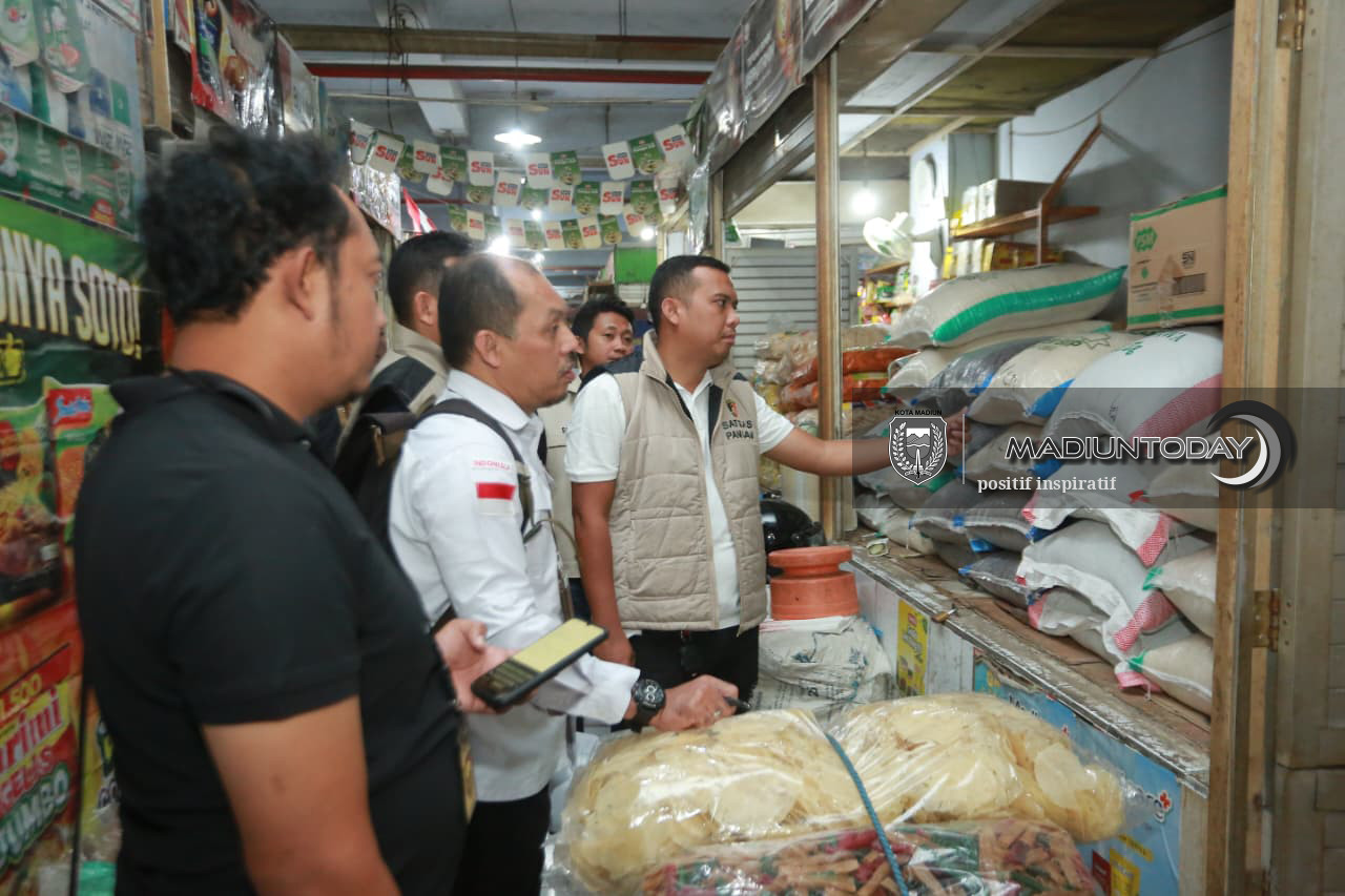 Stok SPHP Aman, Bapanas Sidak Ketersediaan dan Harga Beras di Pasar Besar Madiun
