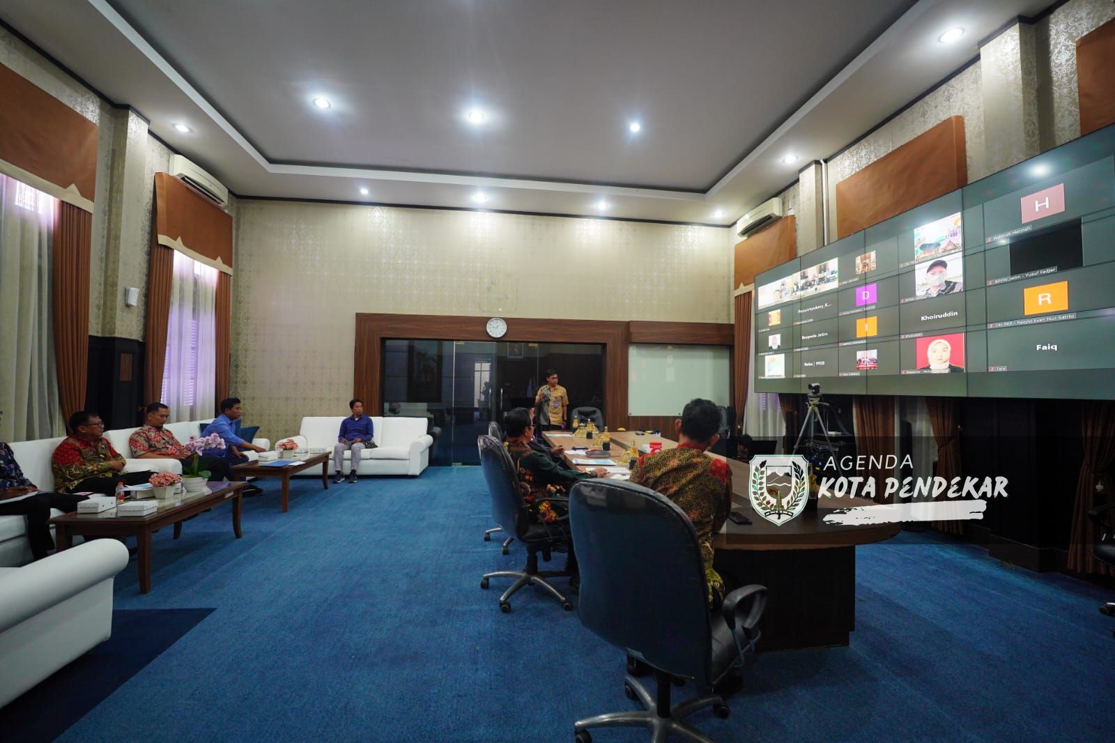 Foto 6 dari 7: Digelar Secara Daring, Wali Kota Sampaikan DAK PPKT Kawasan Nambangan Lor