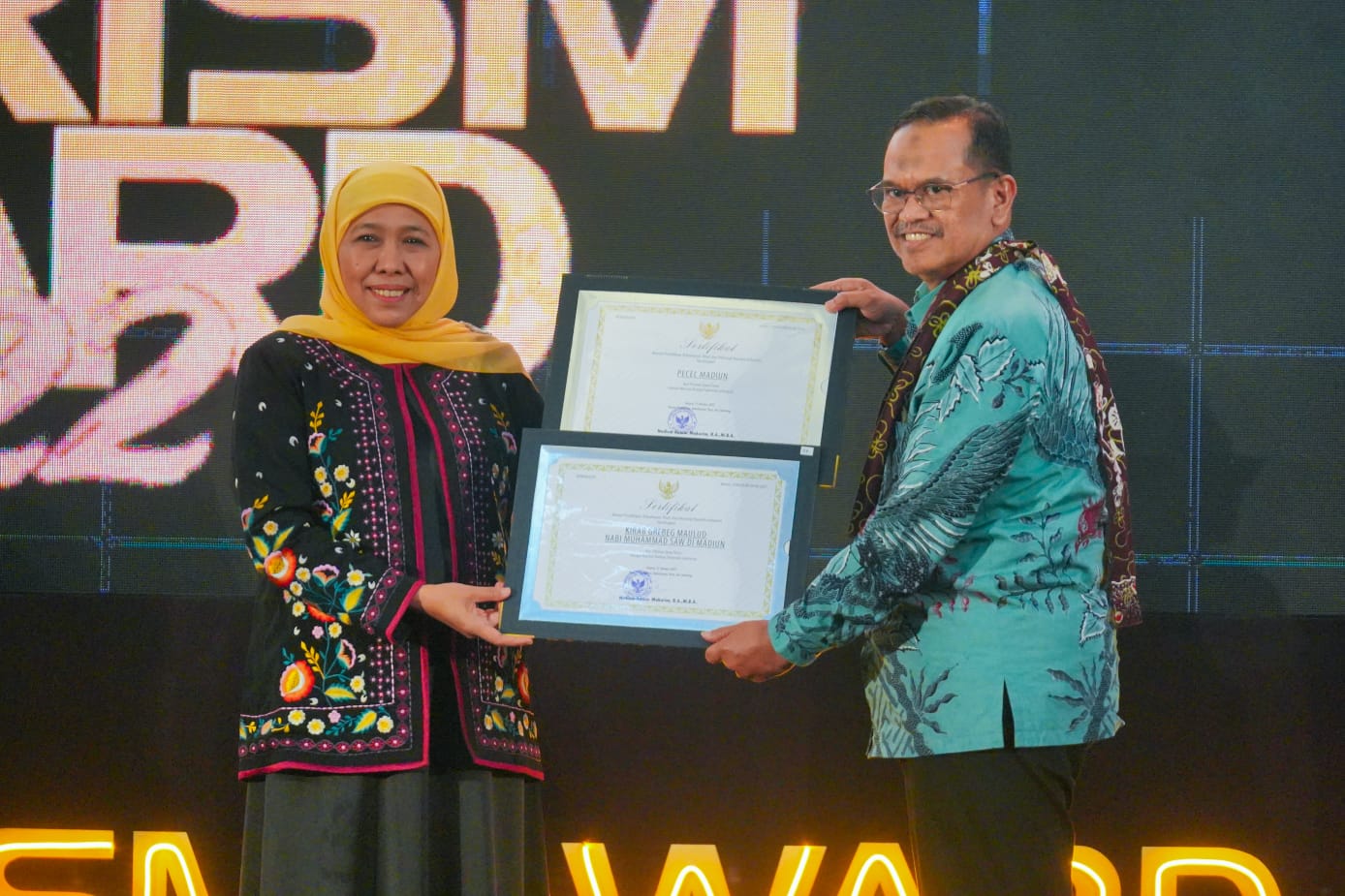 Foto utama berita: Pecel dan Grebeg Maulud dapat Pengakuan Warisan Budaya Tak Benda di Ajang East Java Tourism Award 2022