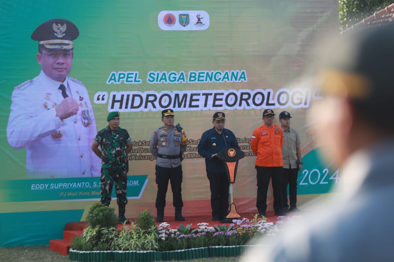 Foto 8 dari 12: Apel Siaga Bencana, Pj Wali Kota Imbau Tingkatkan Antisipasi