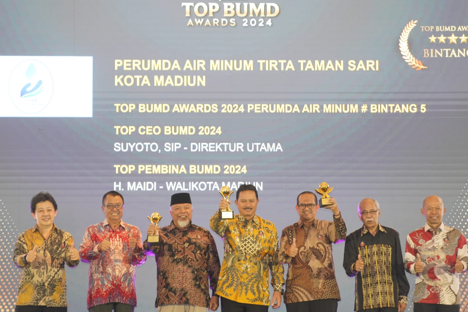 Top BUMD Award 2024, Kota Madiun Sabet Tiga Penghargaan Sekaligus