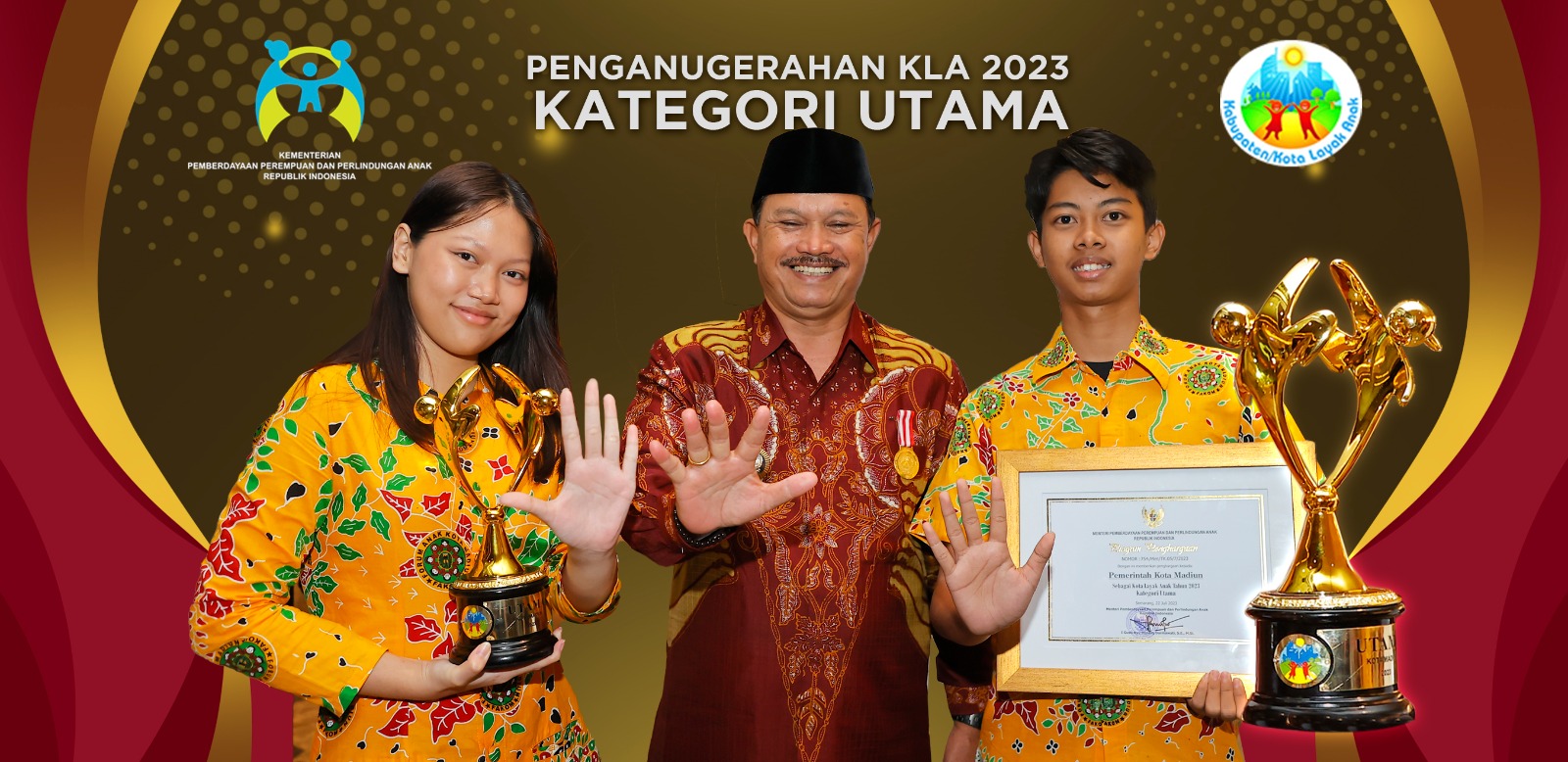Foto 2 dari 2: Raih Penghargaan KLA Kategori Utama, Bukti Komitmen Pemkot Madiun Ciptakan Pembangunan Berbasis Layak Anak