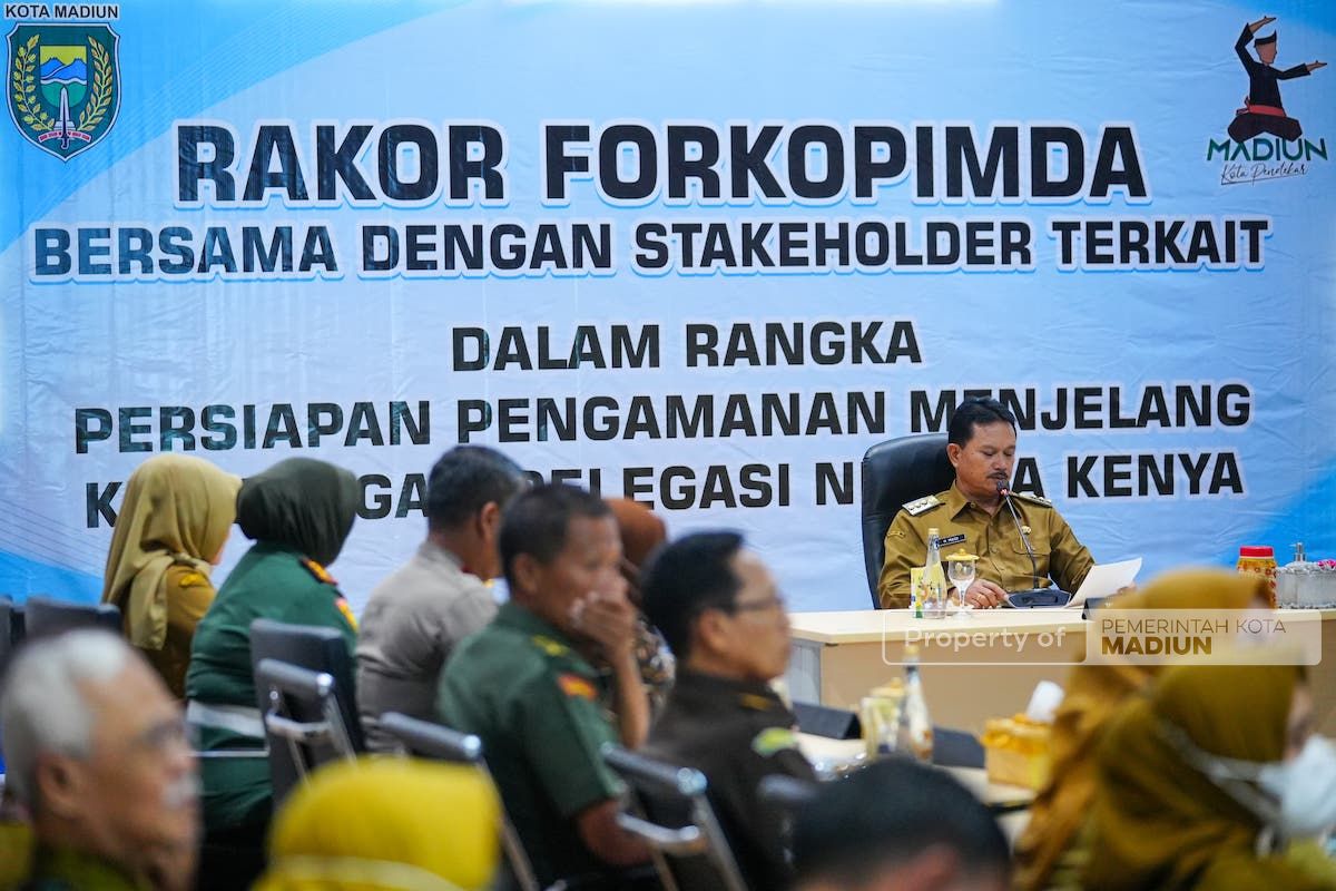 Foto utama berita: Kenya Bakal Berkunjung ke Kota Madiun, Wali Kota Pimpin Rakor Persiapkan Penyambutan