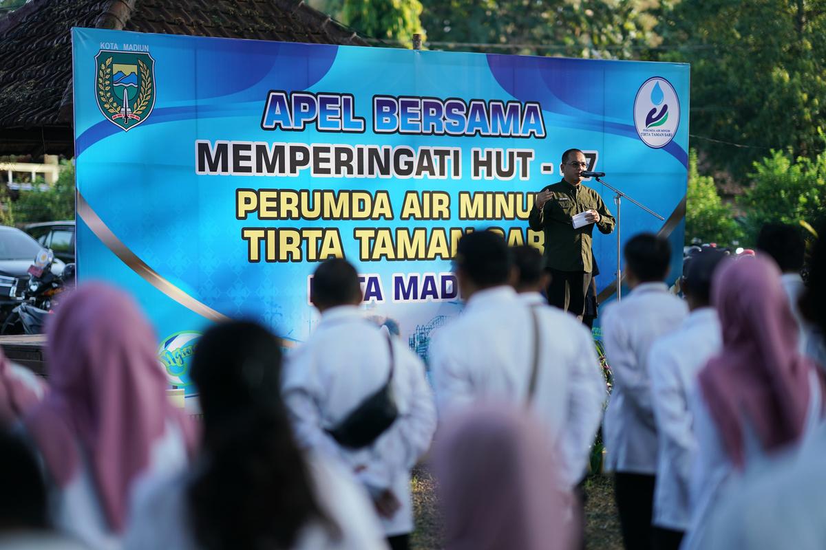 Pimpin Apel HUT PDAM, Pj. Wali Kota Pesan Tingkatkan Pelayanan