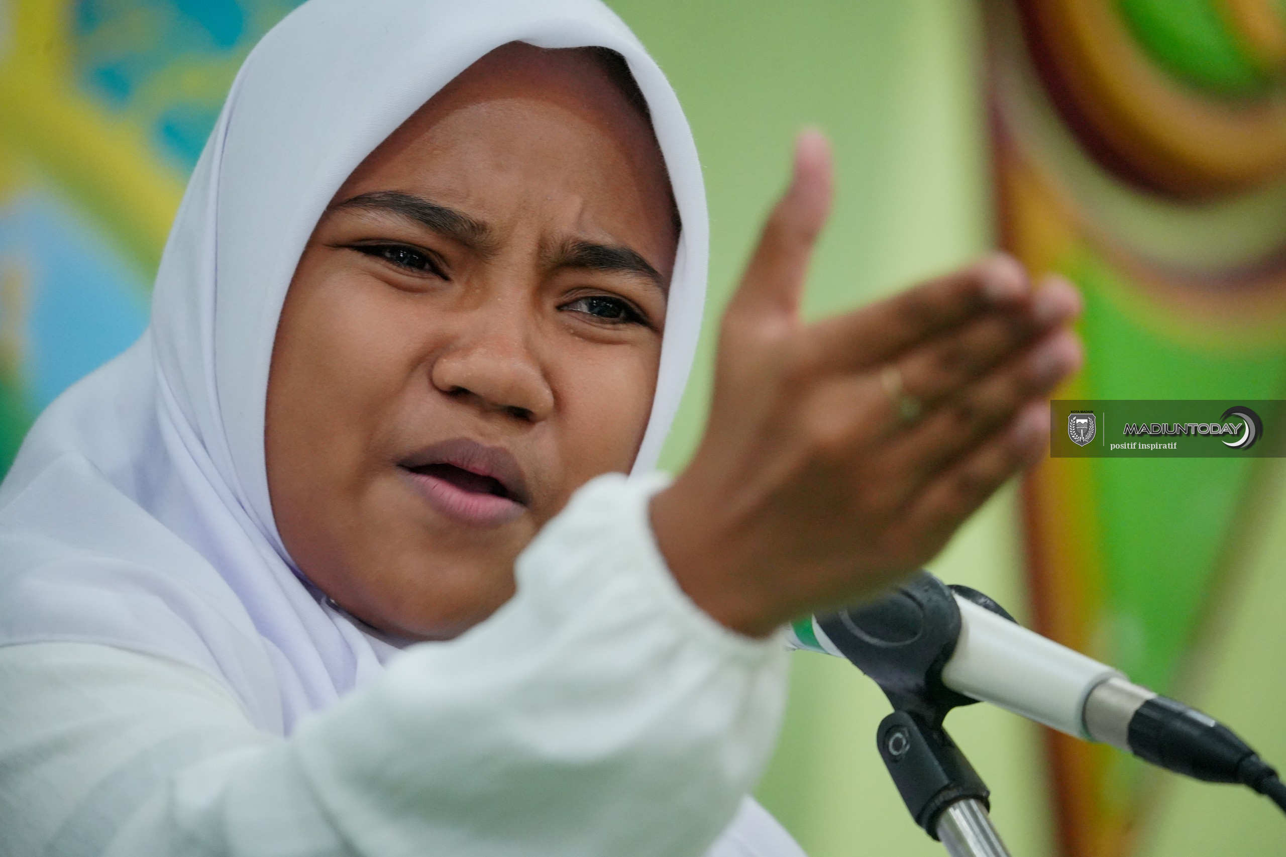 Foto 1 dari 18: Tiga Siswa Satu Tim, Adu Hafalan hingga Pemahaman Al-Quran di Final MSQ Kota Madiun